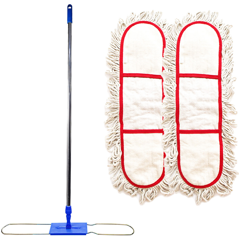 월드크린 리스킹 물걸레 백색 90cm x 2p + 프리미엄 판자루, 1세트 19,800원