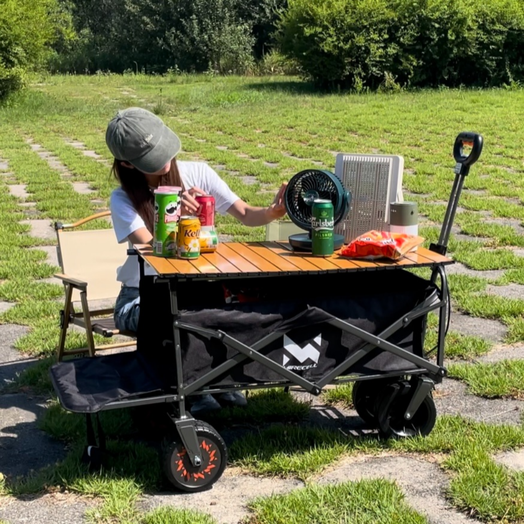 주니스 전동 캠핑 웨건 전동카트 삼성 7000mAh 배터리 업그레이드 100W 319,000원