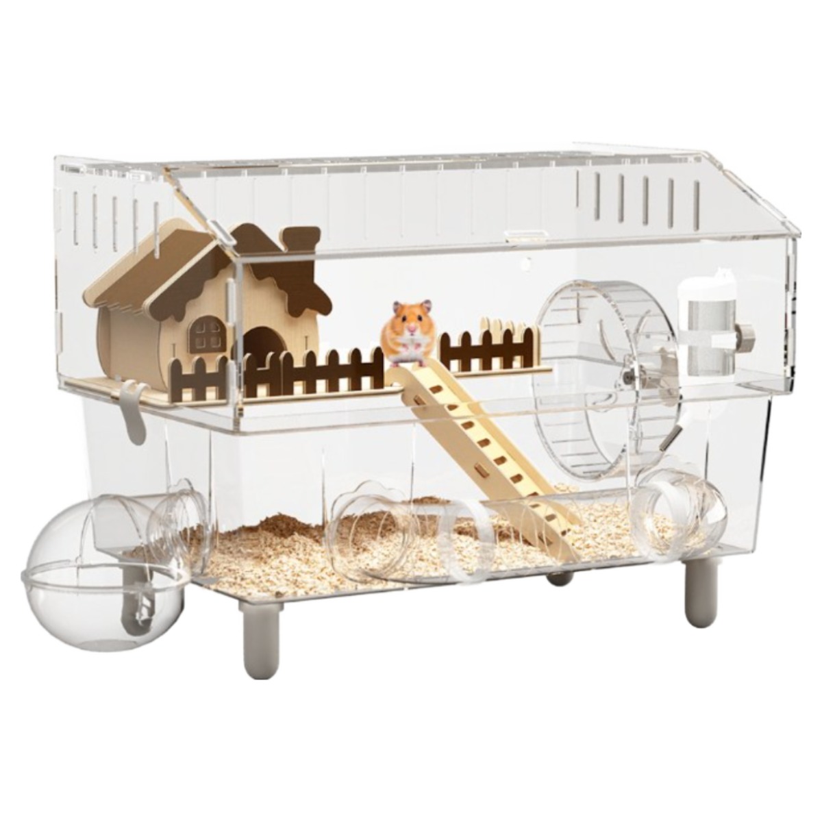 대형 햄스터 리빙박스 고화질 투명 햄스터 케이지 아크릴 햄스터집, 투명하다, 1개 52,900원