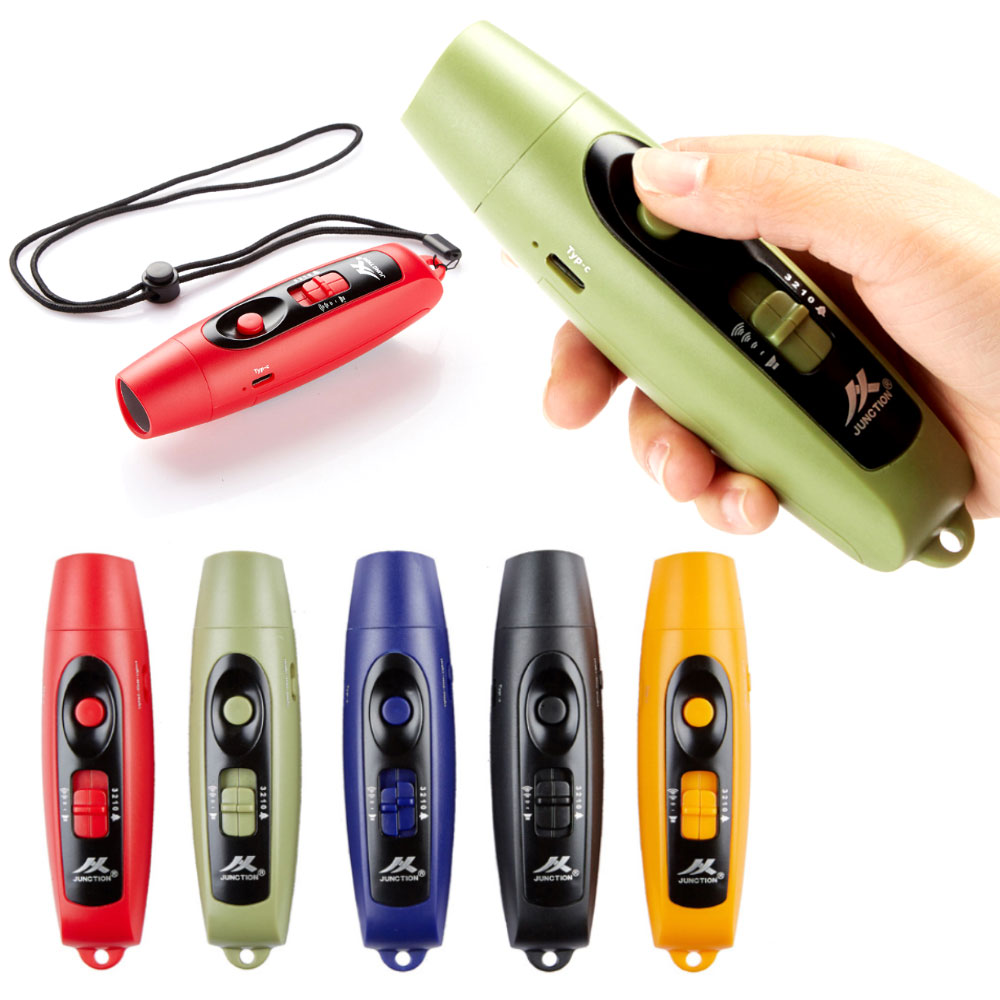 에코럭키 누르는 전자호루라기 C타입 충전식 소리 음량조절 22,900원