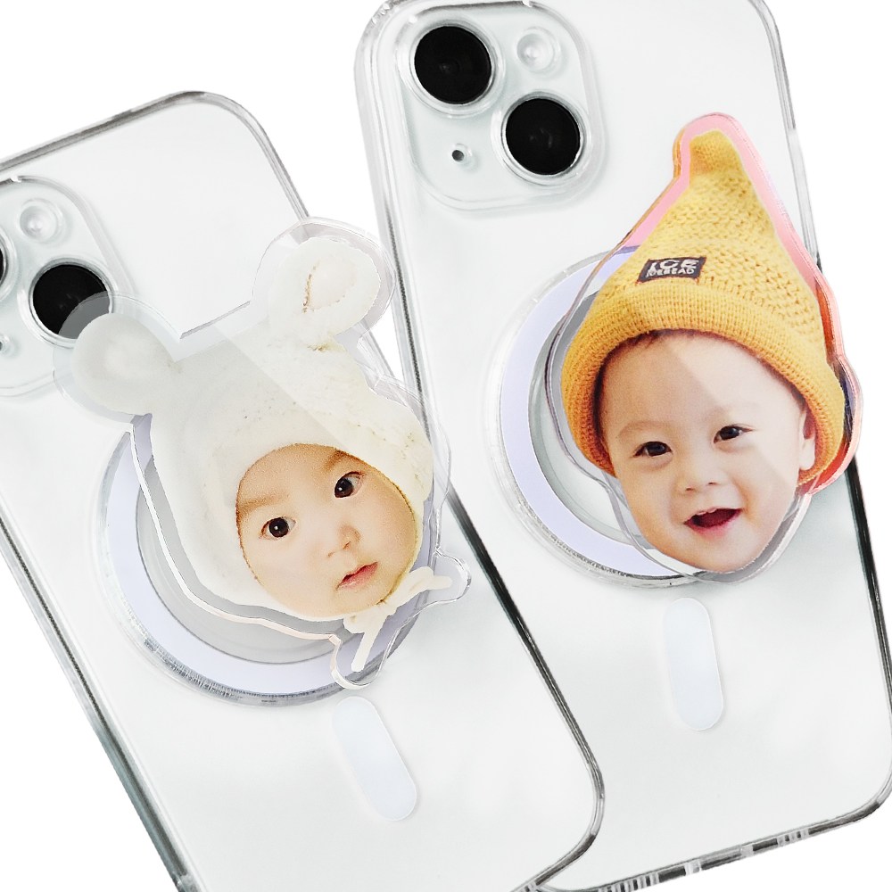 1+1 아크릴 스마트톡 그립 톡홀더 휴대폰 거치대 주문제작 홀더 10,900원