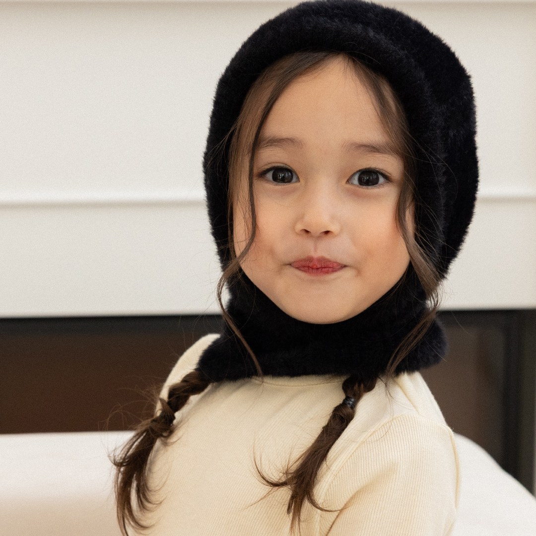 아이주 원사이즈 밍크라이크 바라클라바 아기 방한모자 니트모자 유아 아동 겨울모자 28,900원