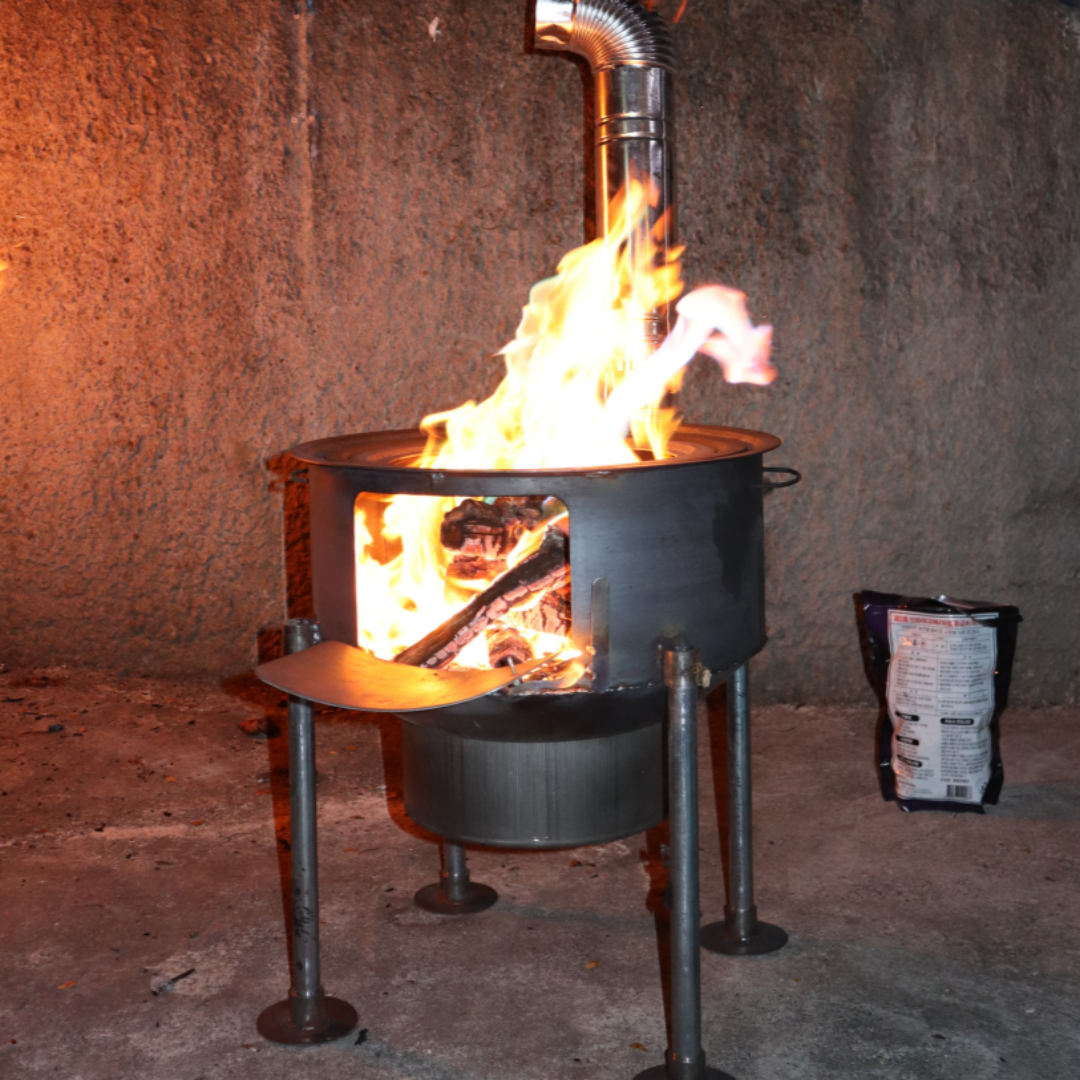 불멍화로대 드럼통 화덕 캠핑 화목 난로 전원주택 시골 바베큐 화롯대, 외경52CM 두께2.1MM 링 포함(이벤트가격적용중), 1개 93,000원