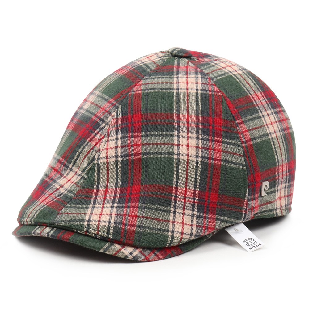 비토스 25F/W 피에르가르뎅 타탄체크 헌팅캡 골프모자 베레모 도리구찌 33,900원