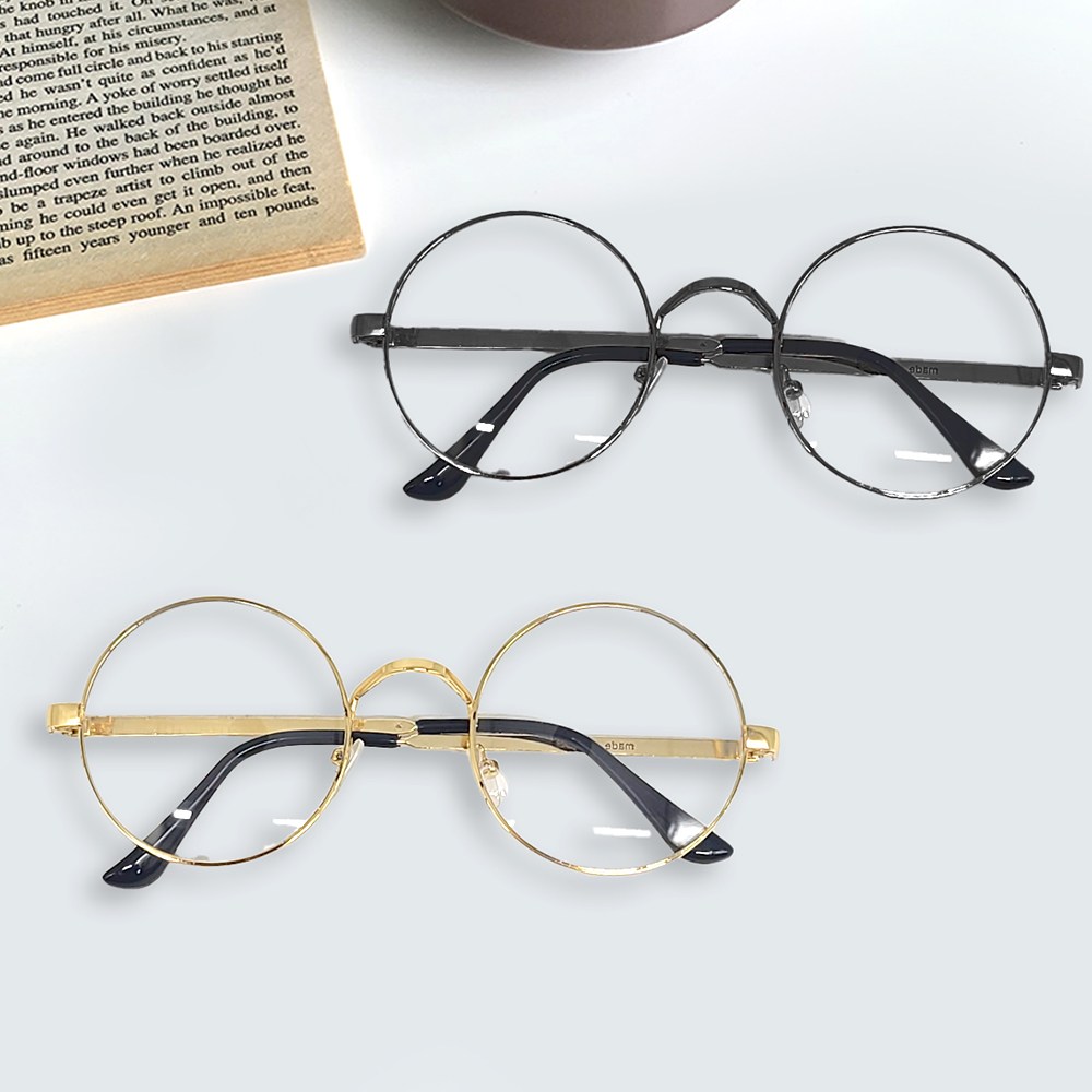 가벼운 경량 하금테 패션 동글이 안경 테 남자 여자 써클커브 3,800원