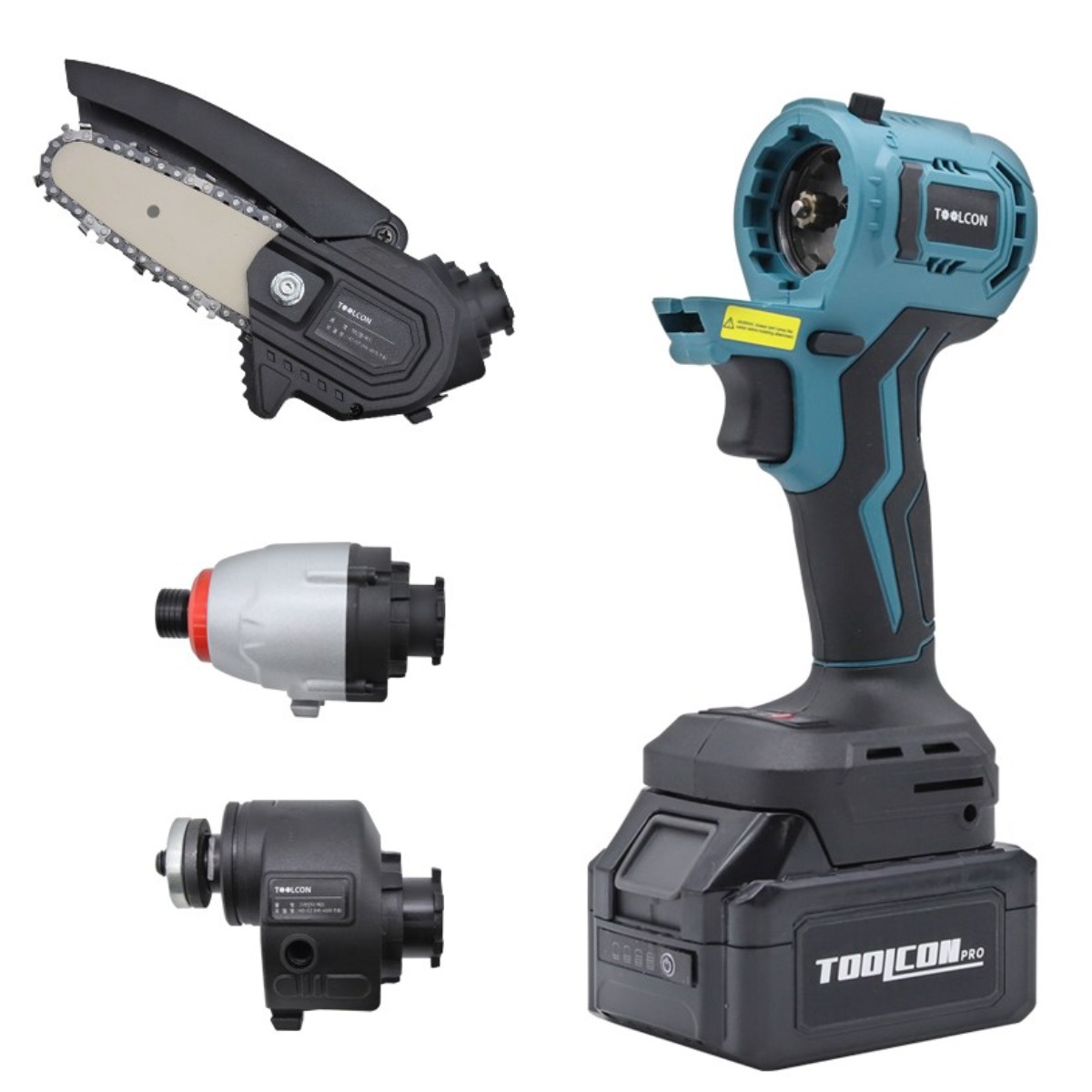 툴콘 3in1 멀티콤보드릴 충전 21V 전동 드릴 세트 MB-4000 (임팩드릴/그라인더/체인톱), 1개 198,000원