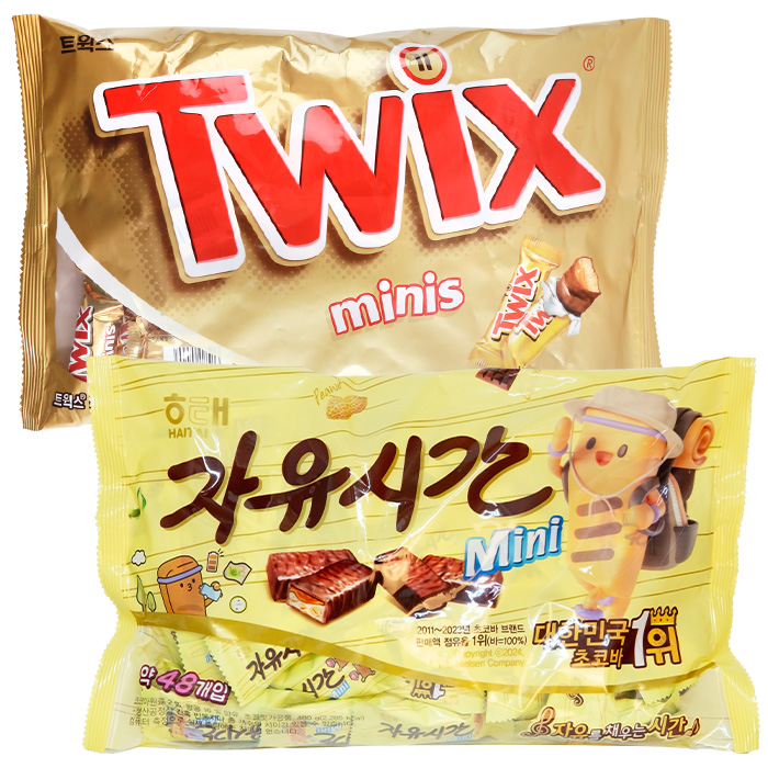 자유시간 미니 480g+트윅스 미니 500g 초코바, 1개, 480g 20,660원