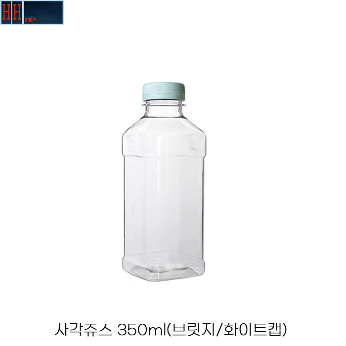 HHmall 더치페트병 사각쥬스 350ml 우유 밀크티 쥬스 생수 음료용기, 350ml, 100개 99,000원