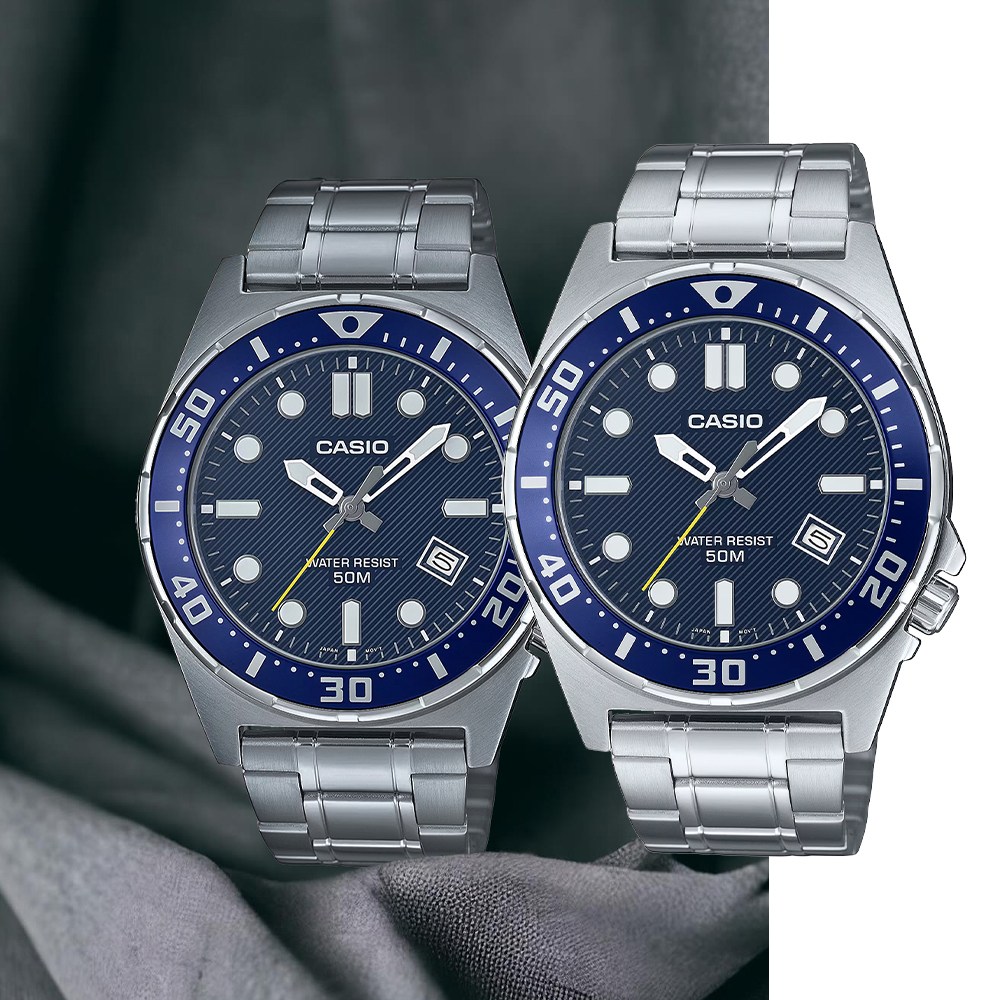 백화점AS가능 카시오 MTD-135D-2A 다이버 터틀 블루 아날로그 남성 메탈시계 140,000원