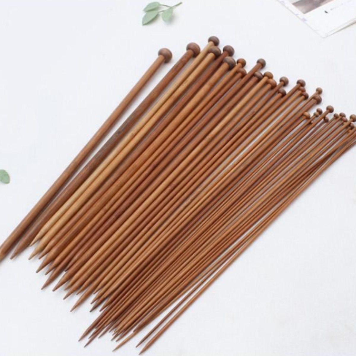 꼭지바늘) 대나무 대바늘세트(18쌍) 12,000원