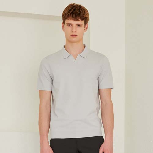 마에스트로투모로우 남성용 크레이프 강연 티에리 오픈카라 반팔 스웨터 MASW2B954 20,590원