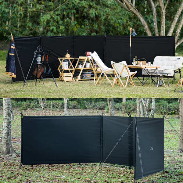 카즈미 듀얼 윈드스크린(블랙) 캠핑가림막 바람막이 사생활보호 120,000원