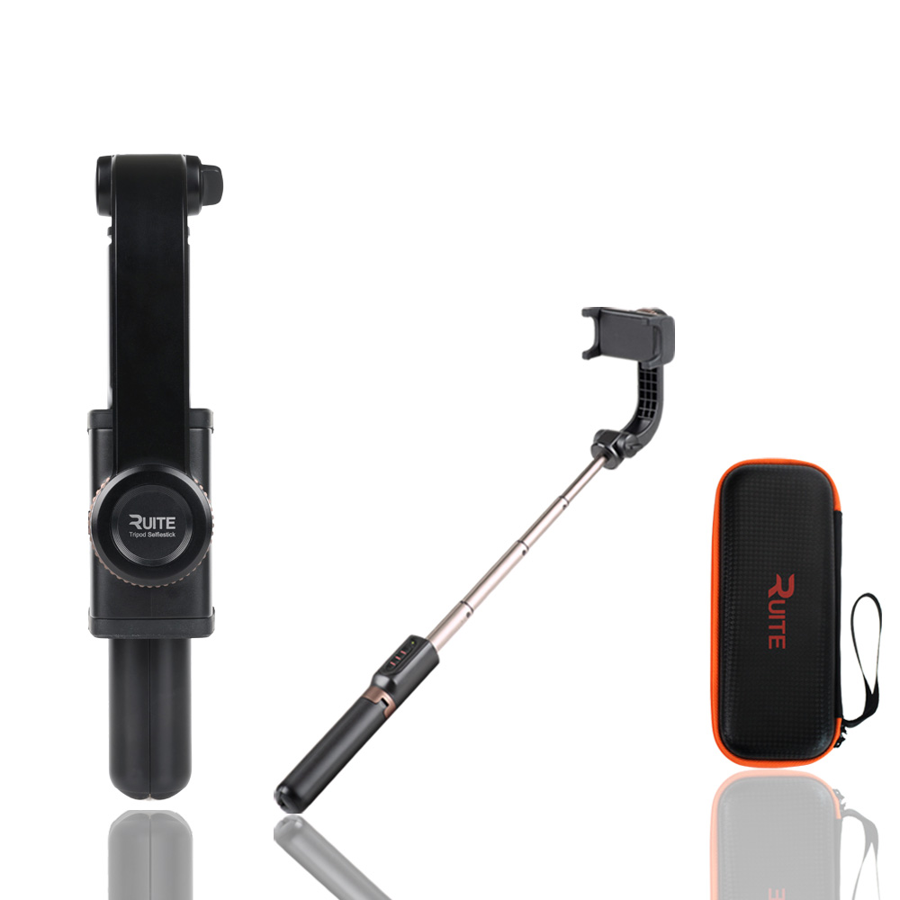 정품 루이트 최신 7세대 흔들림 방지 360도 회전 블루투스 짐벌 셀카봉 알루미늄 삼각대(회전 리모컨+하드 케이스 포함), RT-JS7, 1개, 블랙 57,800원
