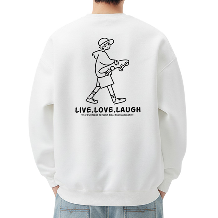 JBOOM 프린트 맨투맨 티셔츠 긴팔 남자 18,900원