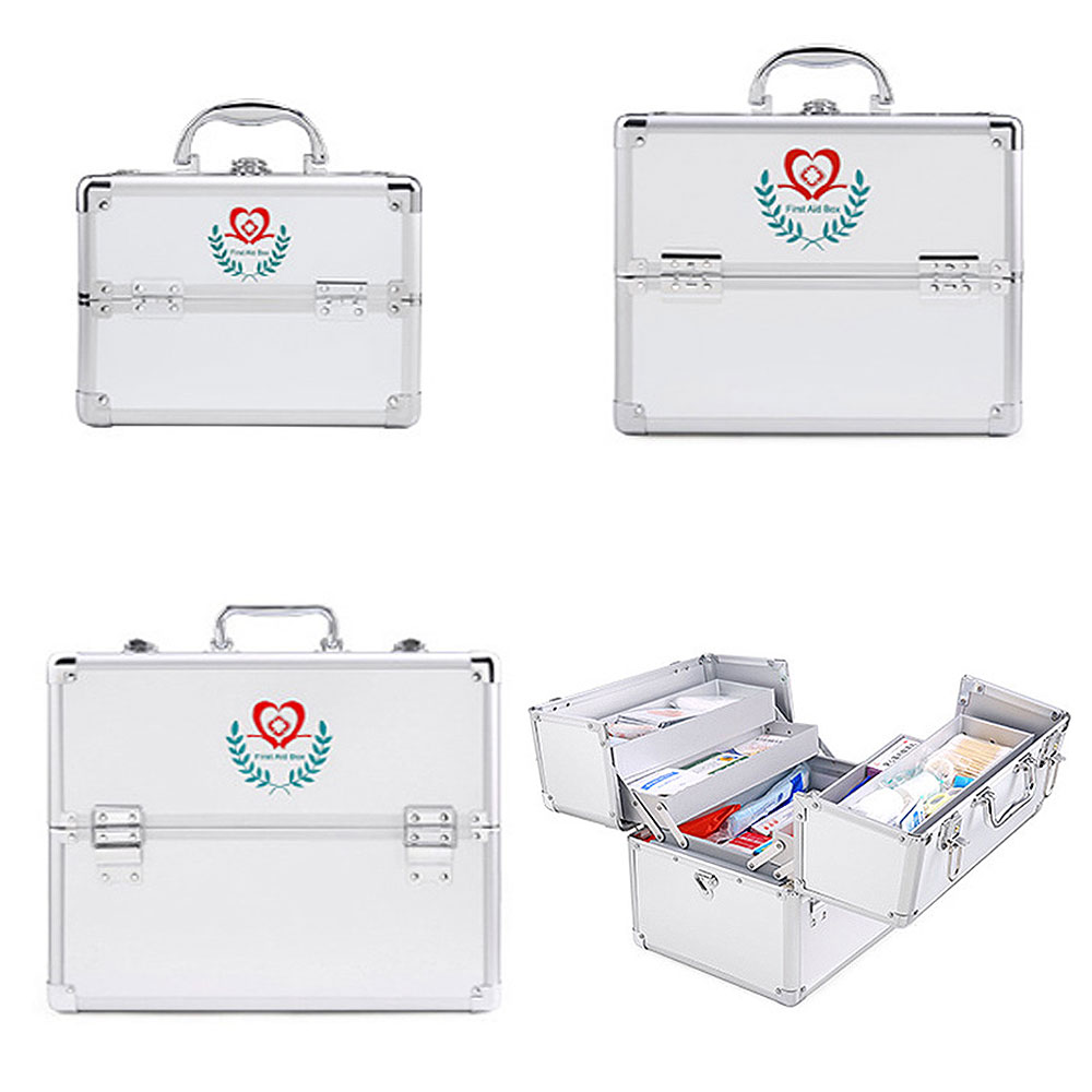 클릭타임 알루미늄구급함 가정용 구급함 어깨끈 잠금장치 약통 구급약 상비약 수납함 다용도 정리함 56,900원