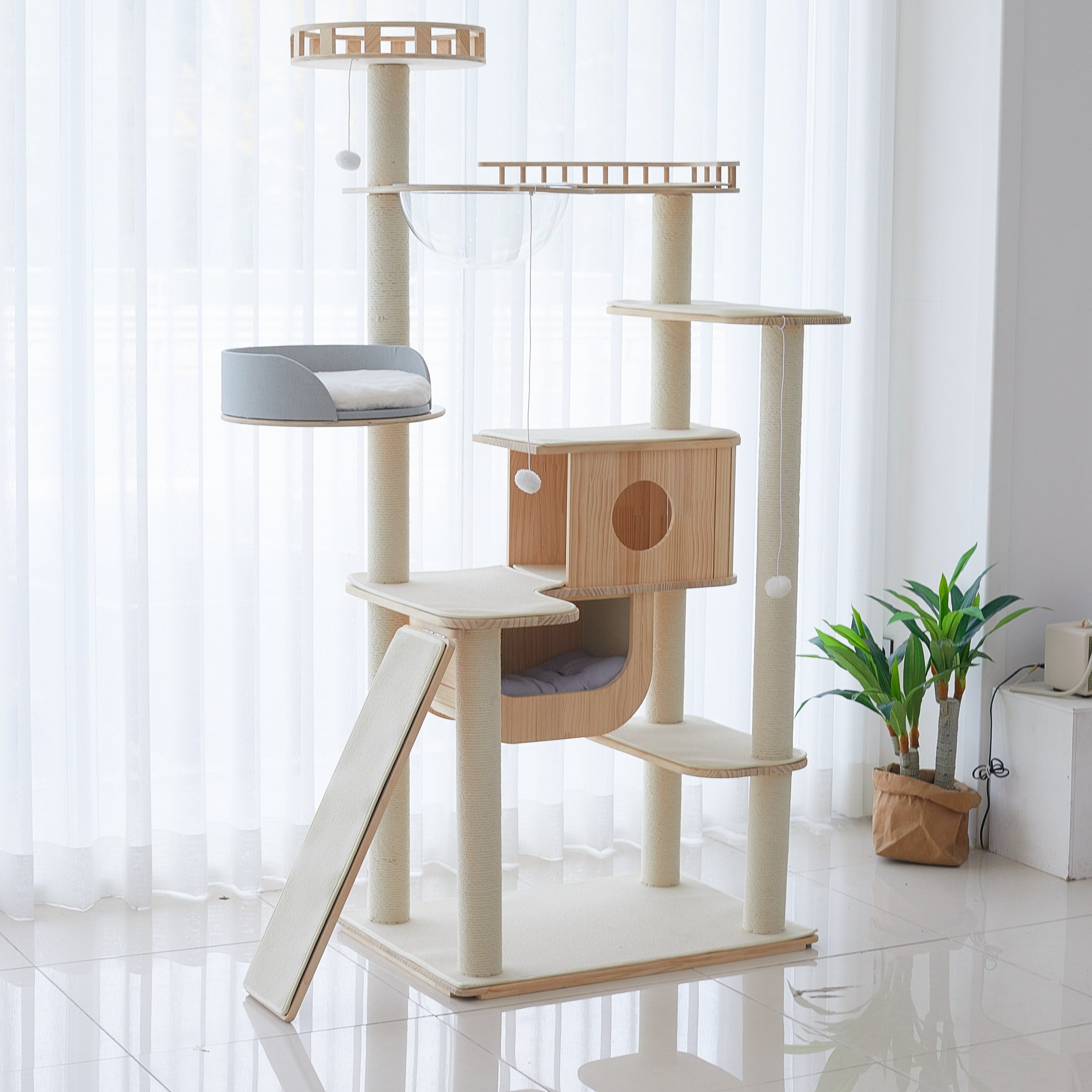 가르르 원목 고양이 캣타워 캣폴 갤럭시 캣타워 427,000원