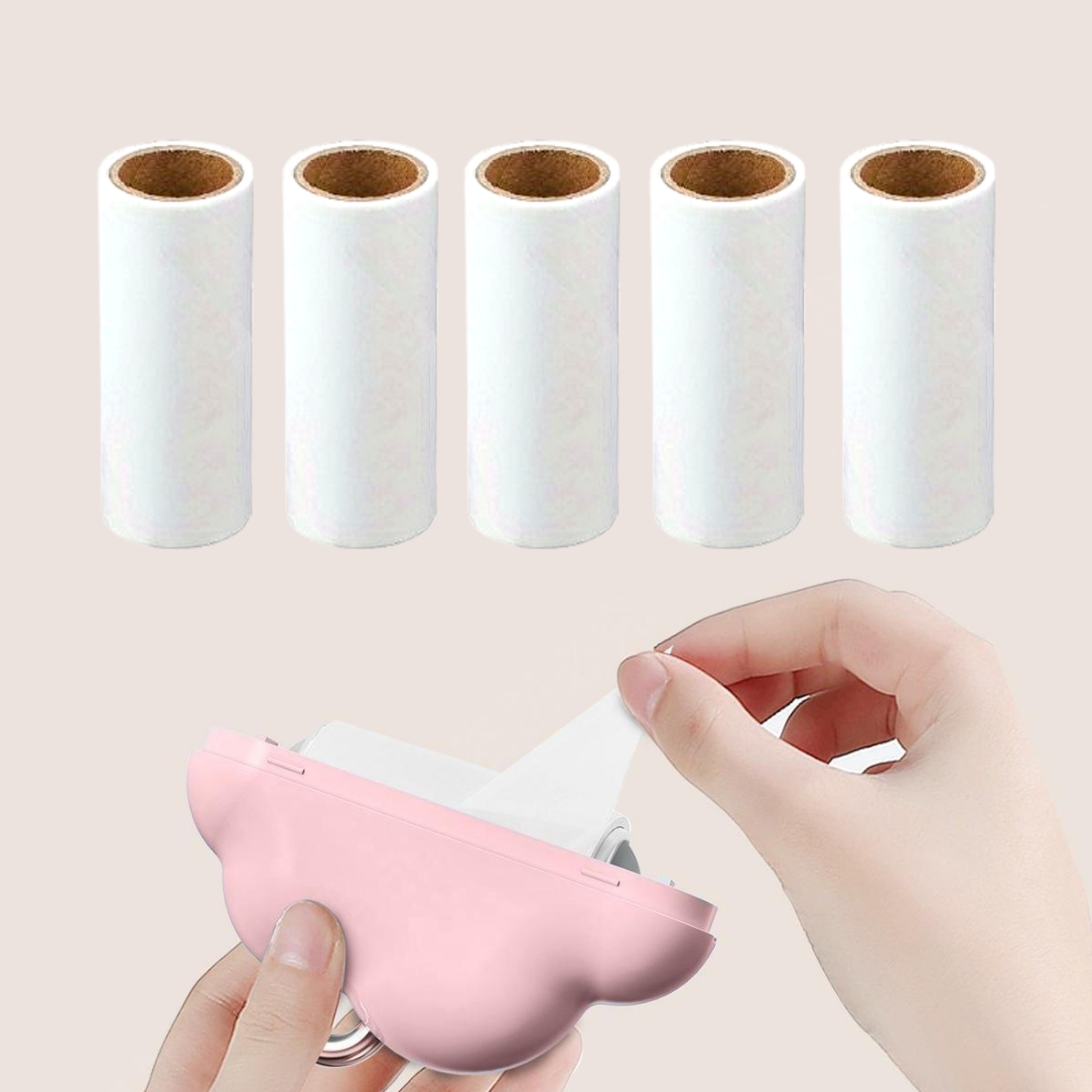 다기능 미니 구름 휴대용 테이프 클리너 돌돌이 본체 리필 롤 세트 5,600원