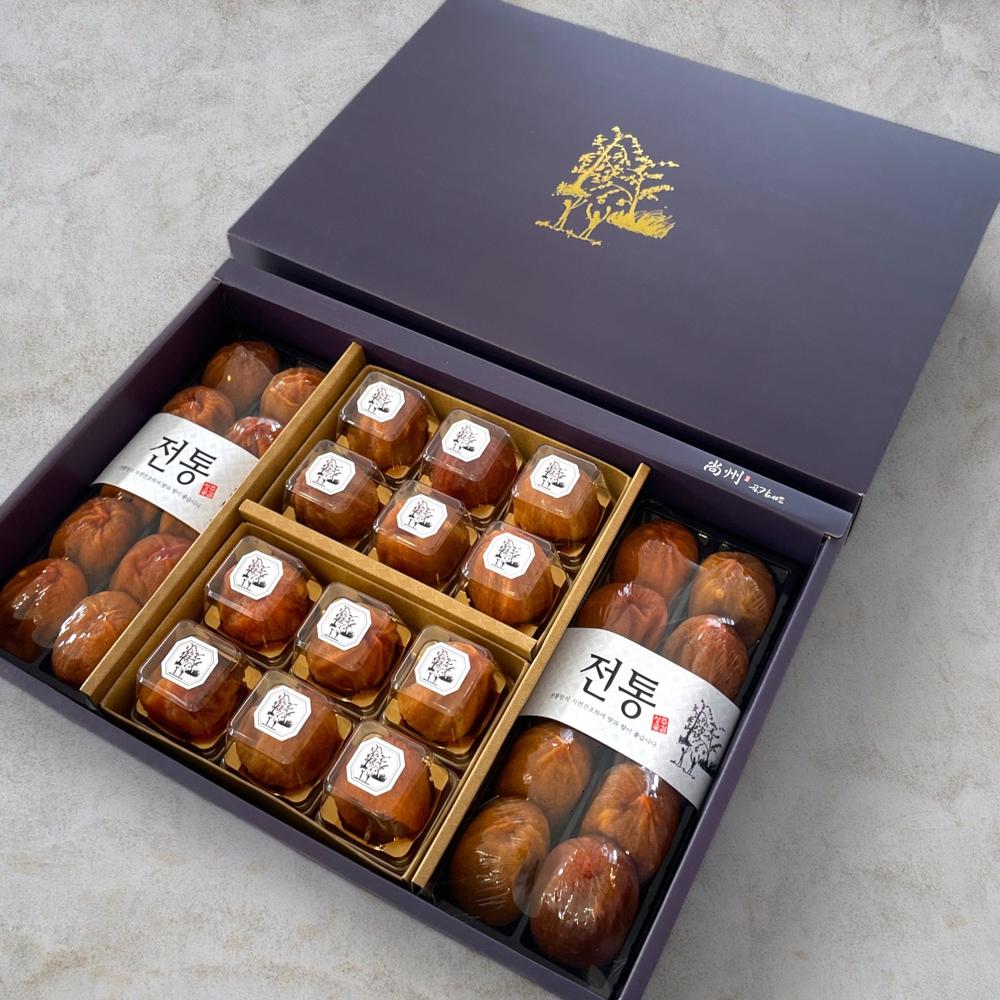 [상주 20년 전통] 자연건조 무설탕 무색소 프리미엄 곶감 선물세트 42,500원