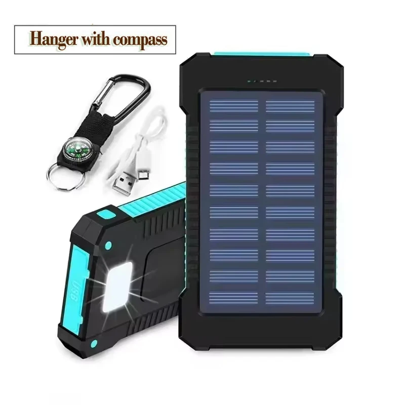 200000 mAh 태양광 보조베터리 대용량 휴대용 충전기 IPhone Samsun Huawei Powerbank 용 고속 외장 배터리 36,950원