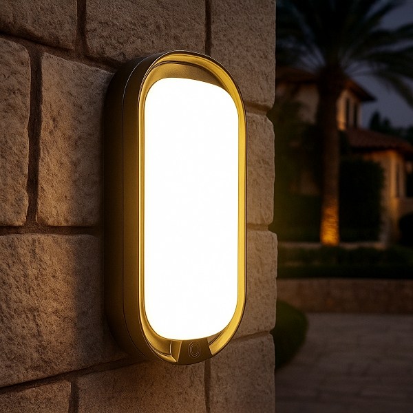 메가맨 비츠온 직부겸용 방수 타원 블랙벽조명 벽등 15W 9,000원