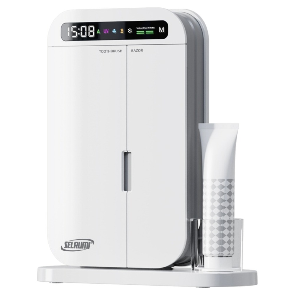 셀루미 케어밀리 24시간 자동화 살균 건조 스탠드 벽걸이형 스마트 칫솔 살균기, SEL-TSD580AT, 매트 화이트 54,900원