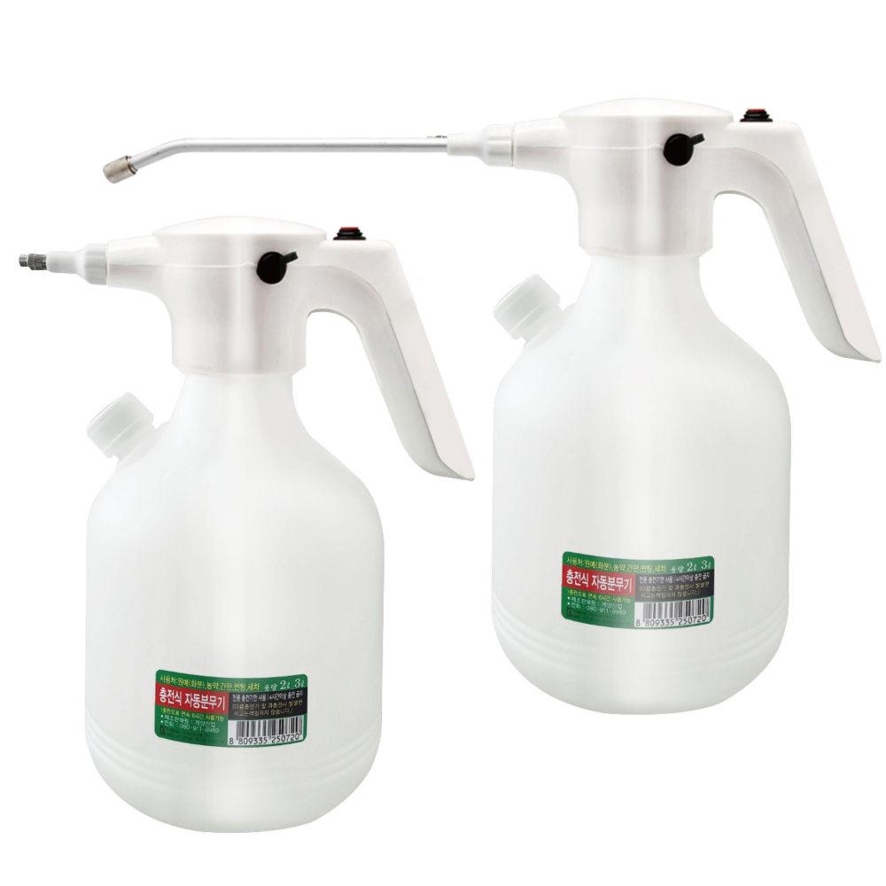 계양산업 충전 자동 분무기 3리터 충전식 전동 소형 농약 분무기, 흰색, 1개 38,900원