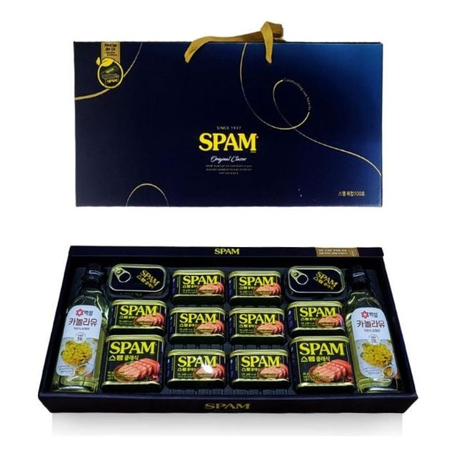 명절선물세트 스팸복합100호 스팸 카놀라유 4개세트 과일선물세트 추석선물세트 설설물세트 커피선물세트 샴푸린스선물세트 비누선물세트 생활선물세트 한우선물세트+셀러팩토리Shop 379,050원