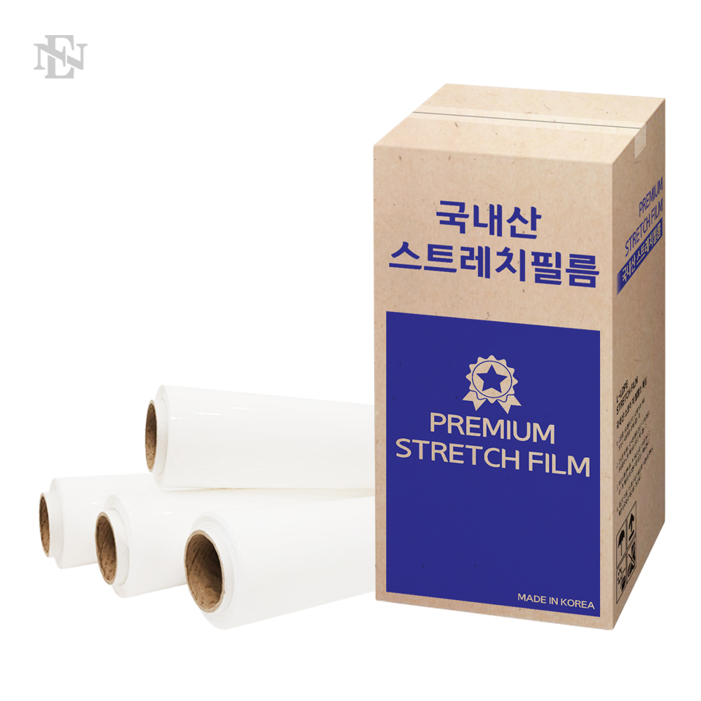 (국내산 백색 스트레치필름) 공업용랩 스트레치랩 25MIC 백색랩 25T-200M 55,000원
