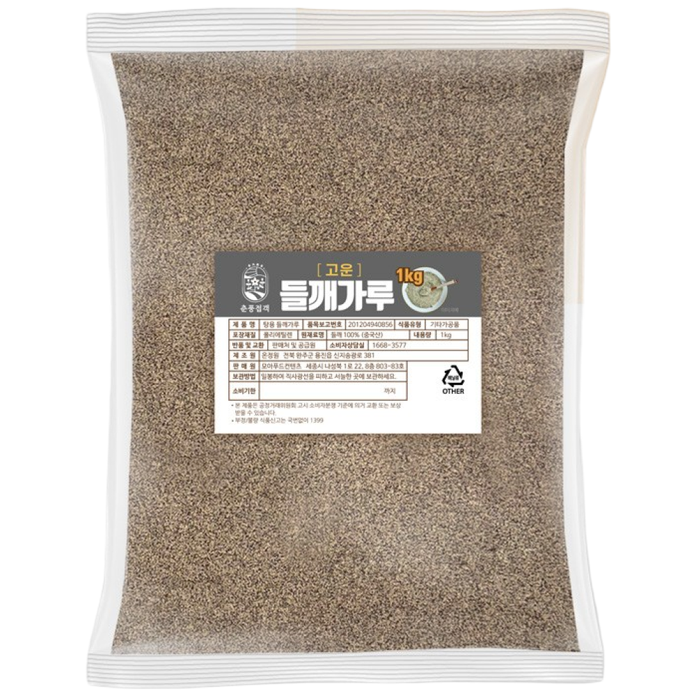 춘풍접객 탕용 고운 들깨가루 1kg (10개) 업소용 식당용 국밥 수제비 칼국수 미역국, 1kg, 10개 63,800원