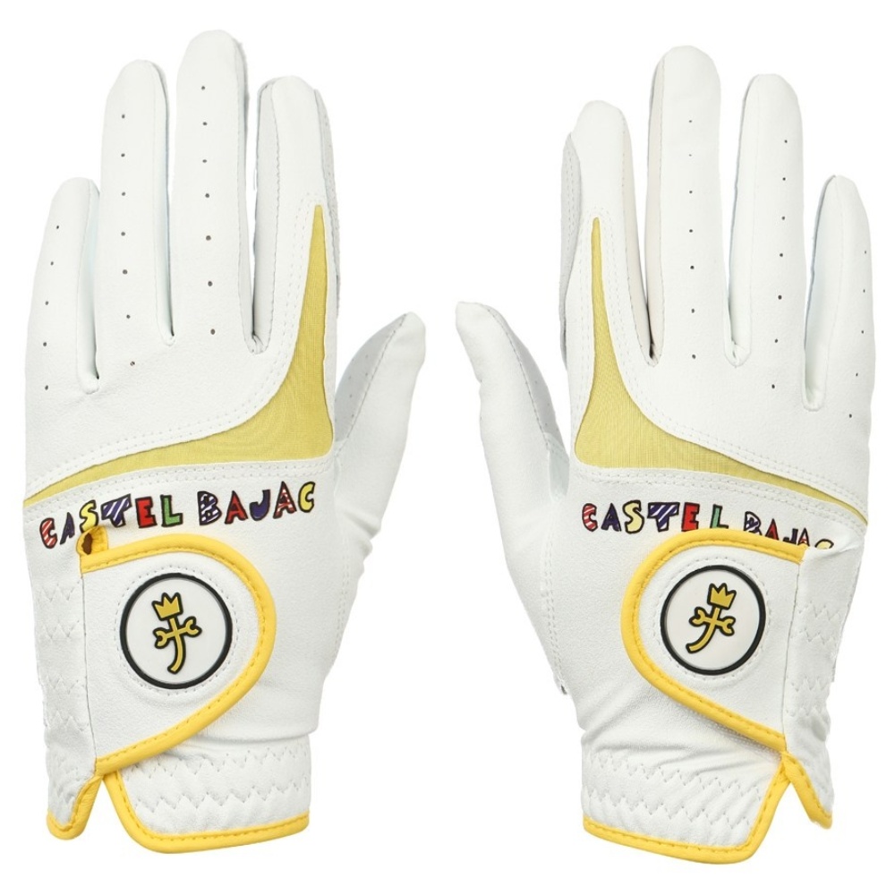 까스텔바작 여성용 반양피 골프장갑, 화이트옐로우, 1개 22,190원