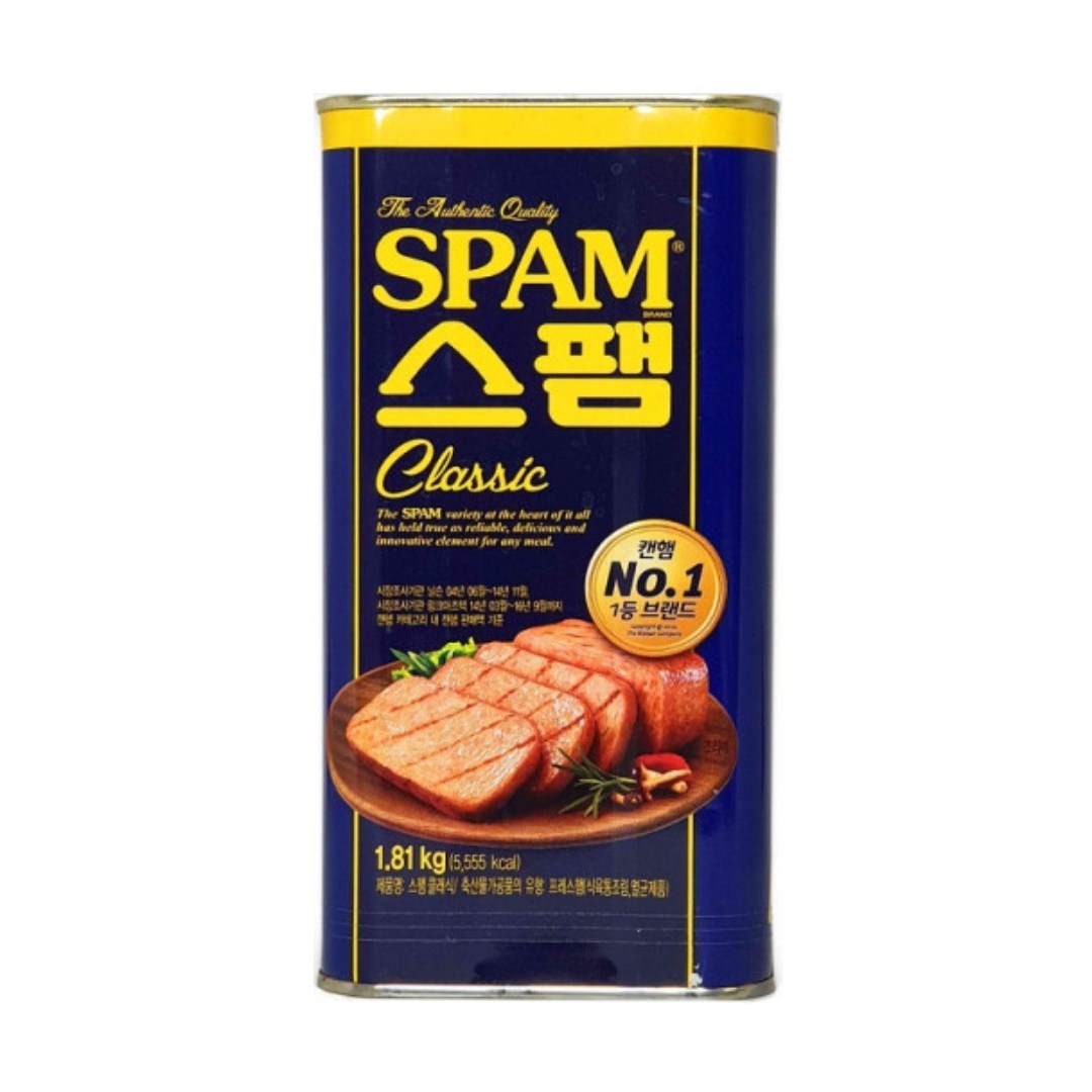 CJ제일제당 스팸 클래식 1.81kg 대용량 업소용 식자재 부대찌개 통조림 캔 햄 1.81kg, 1개, 1.81kg 23,590원