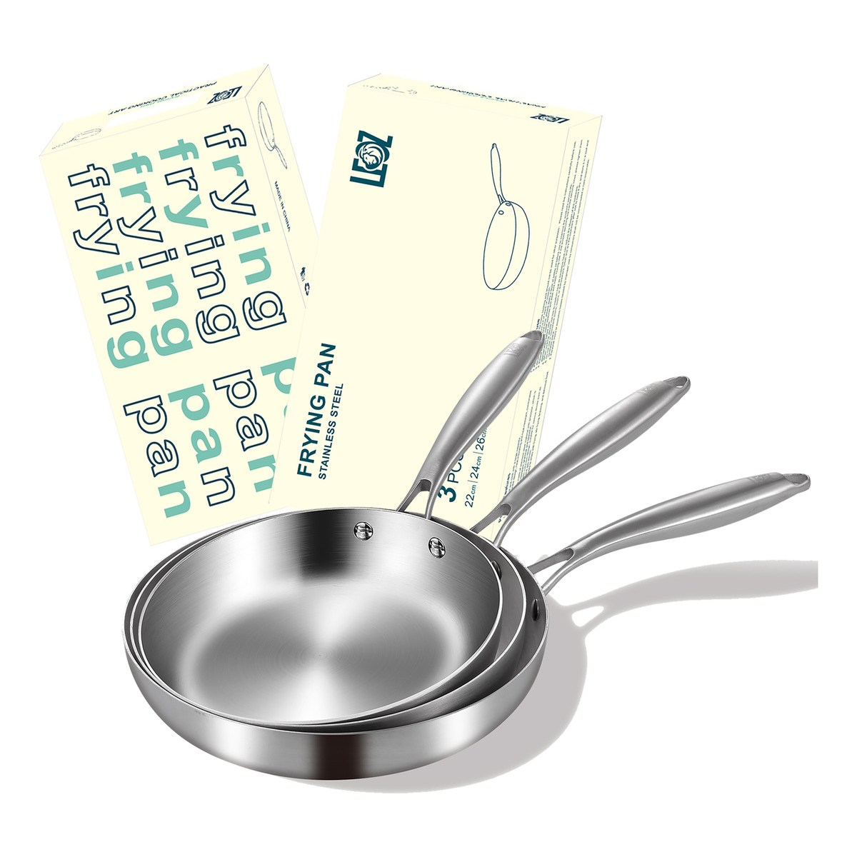 인덕션 스텐 후라이팬 세트 전열원 식기세척기 사용가능, 1세트 69,800원