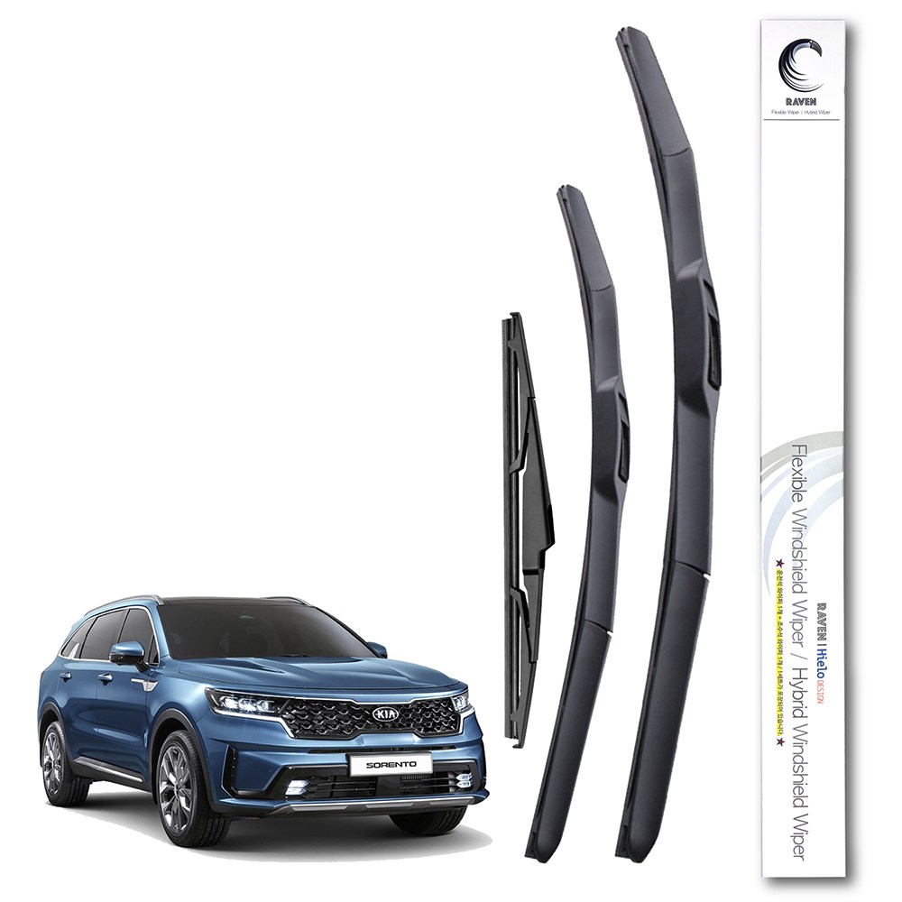 레이븐 쏘렌토R 올뉴 더뉴 쏘렌토 MQ4 쏘렌토 하이브리드 와이퍼 운전석+조수석 세트 23,000원