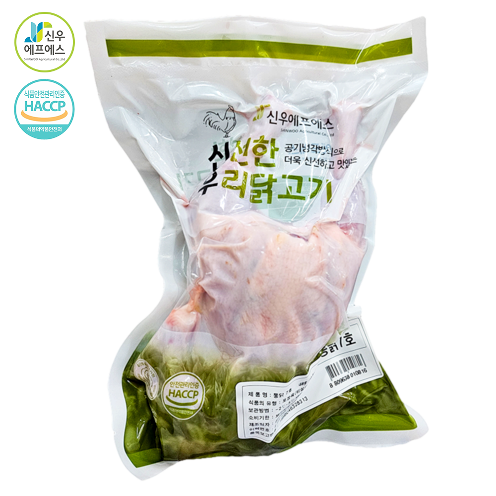 신우에프에스 냉장 생닭 통닭 7호 백숙용, 1개, 650g 6,600원