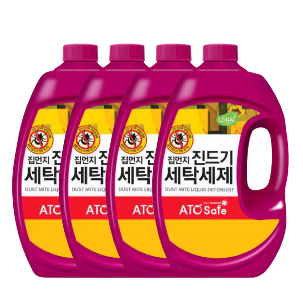 아토세이프 액상세제 진드기 세탁세제 일반 드럼 겸용, 4개, 2.5L 18,900원