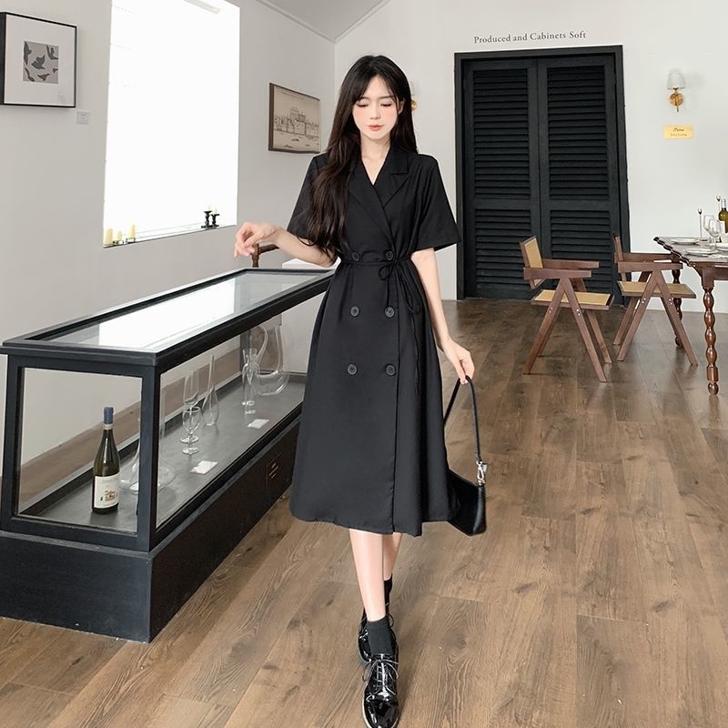 Beelsk여성 봄여름 중장기 코튼 혼방 더블 버튼 벨트 트렌치 원피스 캐주얼 패션 BC0138 20,700원