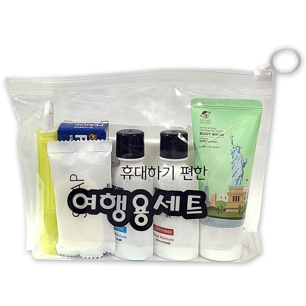 엘지생활건강 여행용 세면도구 파우치 7종세트 x 1세트, 1개 8,500원