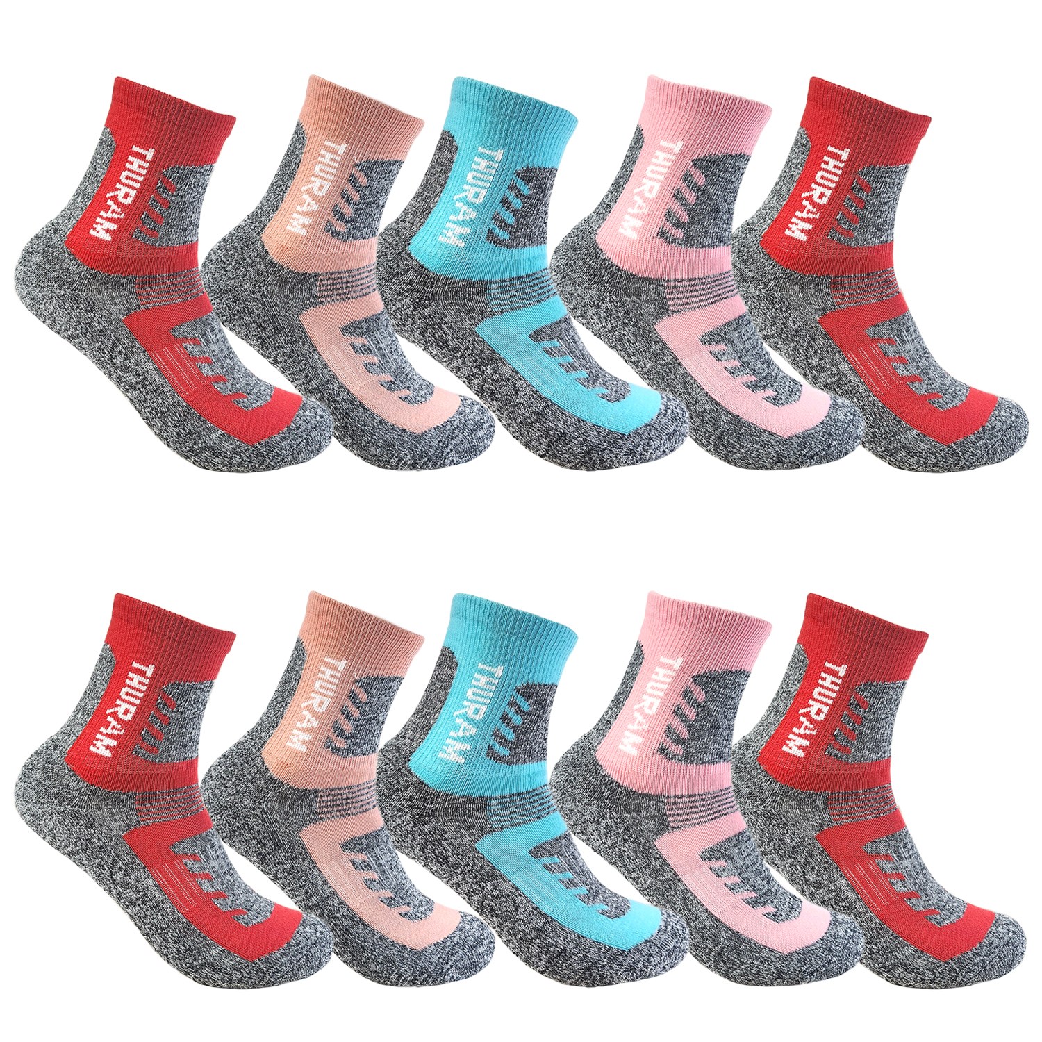 이중바닥 두꺼운 장목 등산양말 작업양말 남성 여성 10켤레, 10개, 여성(혼합) 12,480원