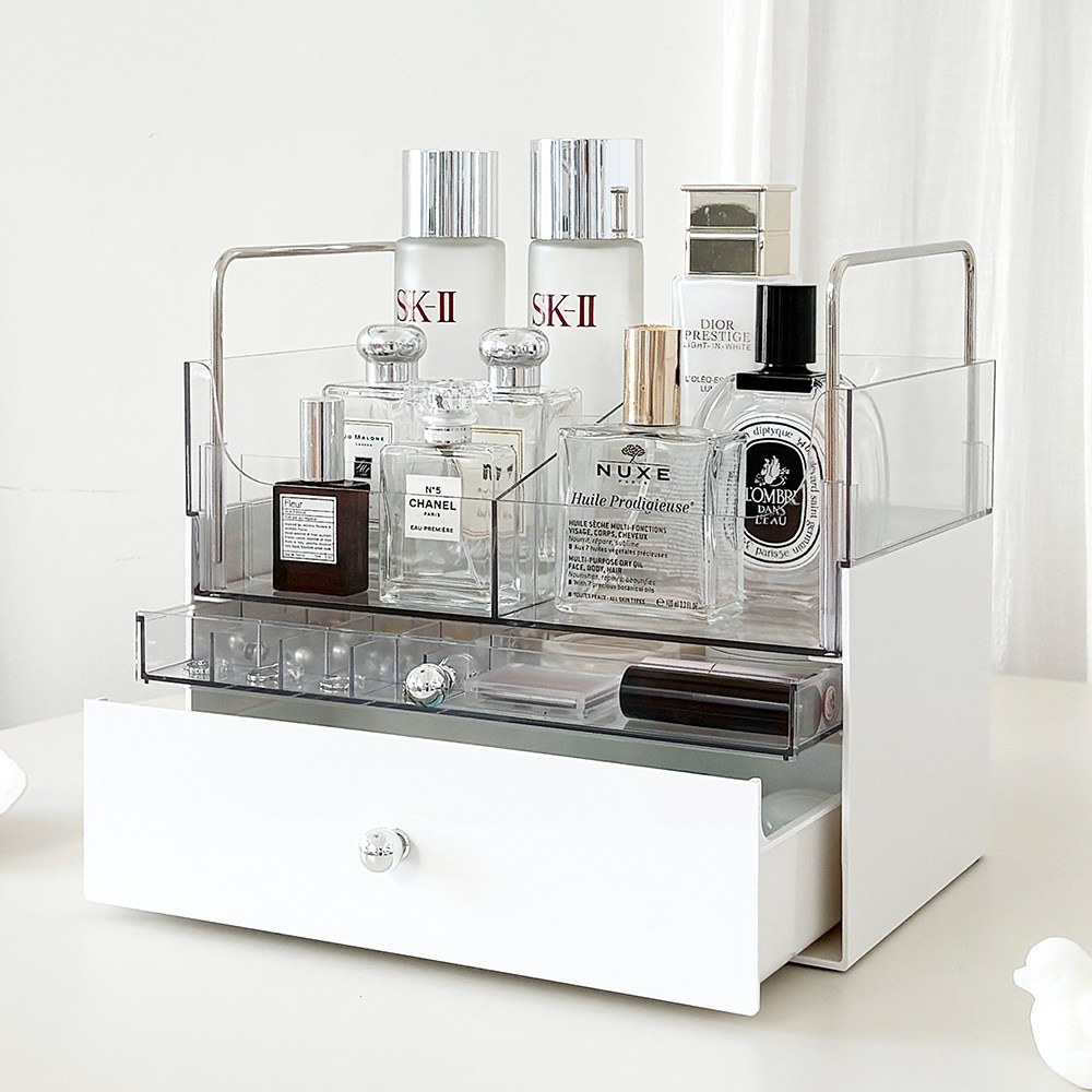 홈비 코즈룸 적층형 화이트 3단 화장대 화장품정리함, 화이트 31,900원