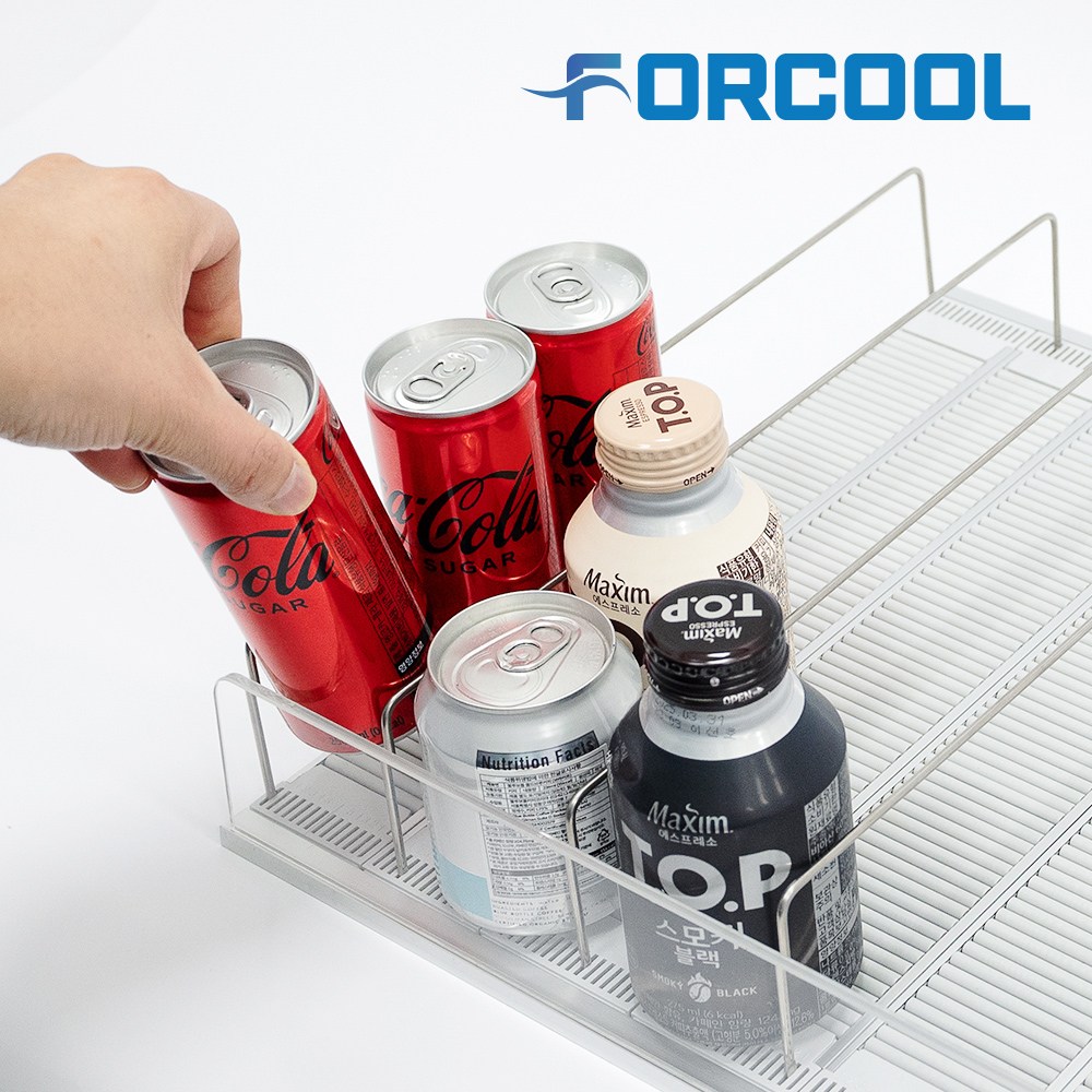 캔 음료 디스펜서 스르륵 선반 업소핏 화이트 롤링 편의점 냉장고 트레이 39,000원