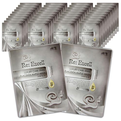리엑셀 달팽이 콜라겐 마스크팩 시트 40장 세트 모공수축 리프팅 탄력 피부진정 비타민 콜라겐 팔자주름개선 수분 고보습 미백 기능성 군대 px 달팽이 크림 스네일 화장품 17,900원