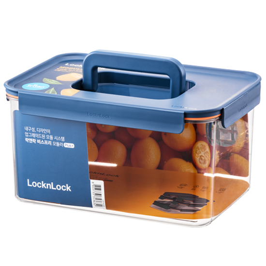 락앤락 비스프리 모듈러 플러스 직사각 핸들 밀폐용기 네이비 4.8L 18,700원