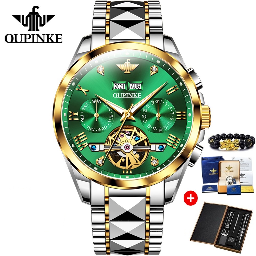 WitchWatch스위스 브랜드 OUPINKE 자동 기계식 남성용 시계 방수 해골 야광운 시계GTshop-3186 295,000원