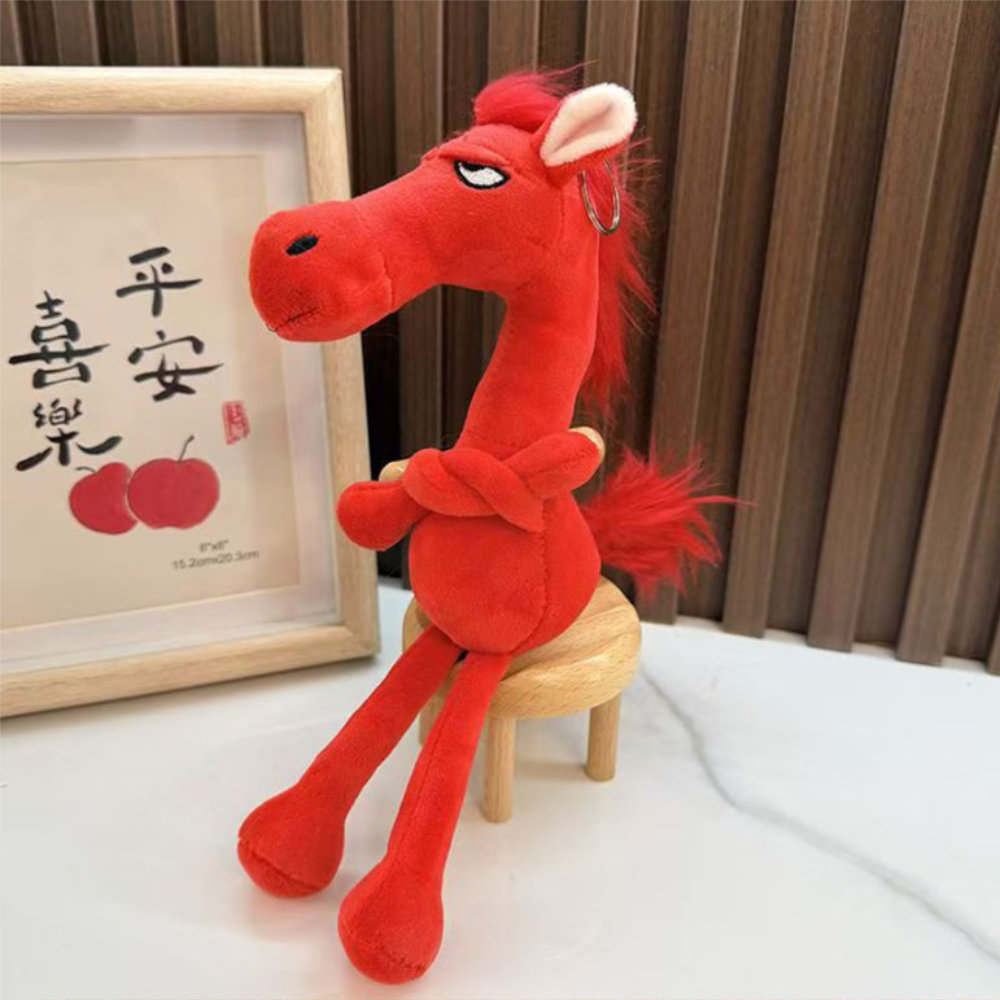 토이즈데이 병오년 말 모형 봉제 인형 키링 가방 꾸미기 아이템 단체 선물 구디백, 1개, 붉은말, 21cm 6,900원