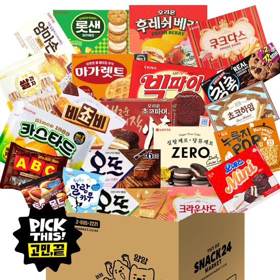 스낵24 사무실 21종 2주살기 대용량 박스과자세트 86,900원