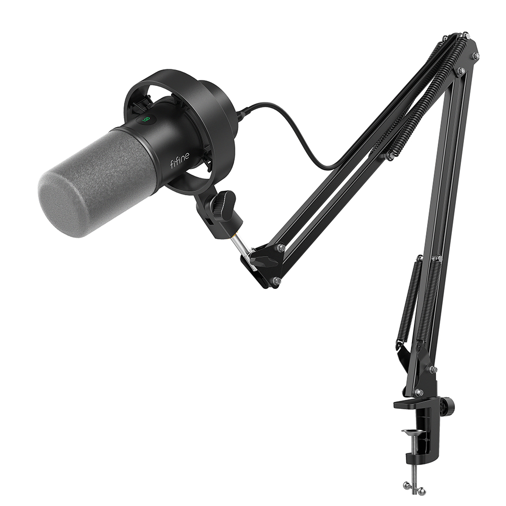 피파인 USB XLR 다이나믹 마이크 세트 프로 녹음 보컬 스튜디오용 메탈 소재 독립 볼륨 노브 원터치 음소거 K688CT, 검정 115,450원