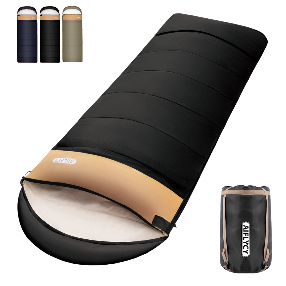 Aiflycy 겨울용 방한 머미형 아웃도어 캠핑 침낭 210 x 82cm 2200g 29,800원