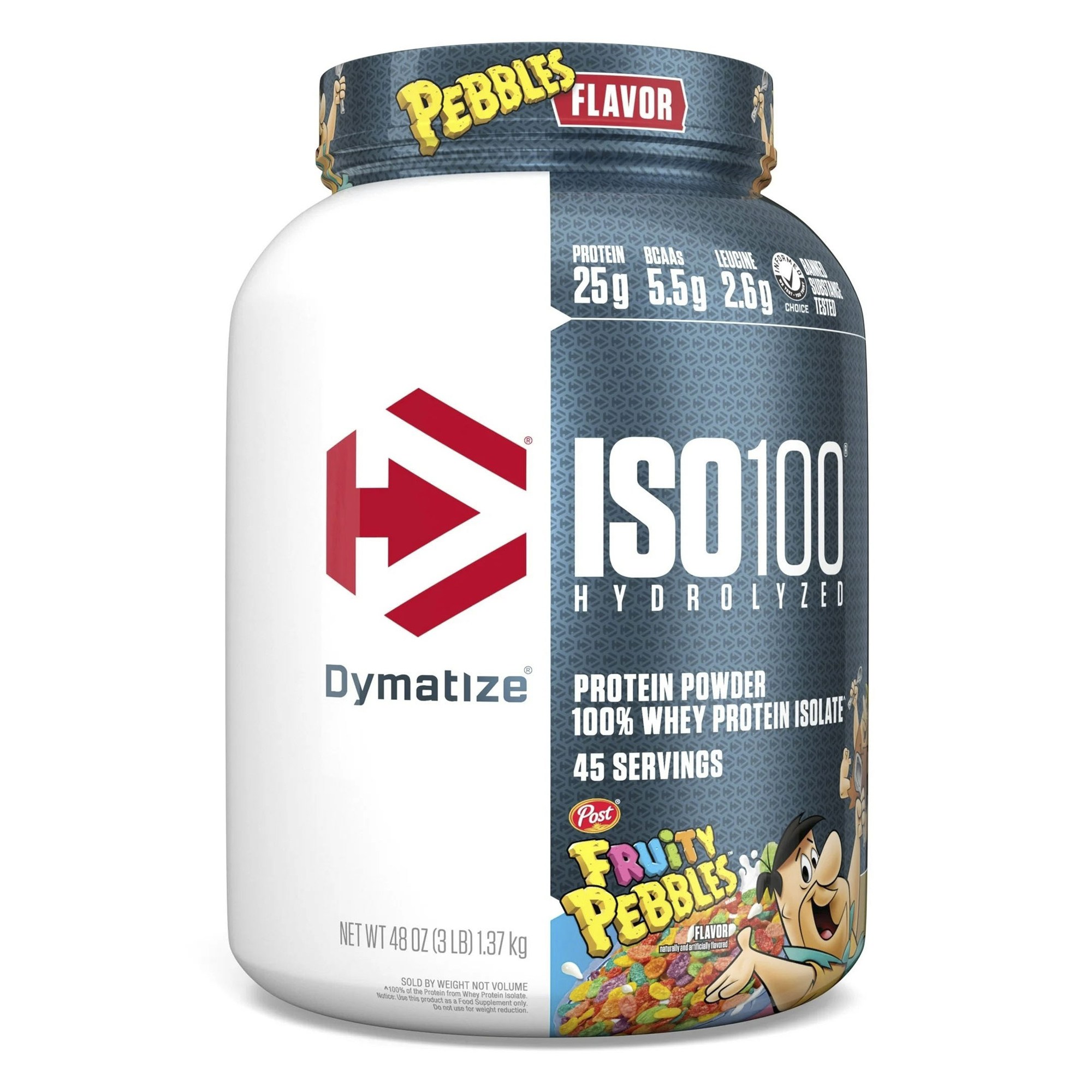 다이마타이즈 아이소 100 하이드롤라이즈드 웨이 프로틴 아이솔레이트 파우더 프루티 페블, 1개, 1.37kg 109,150원