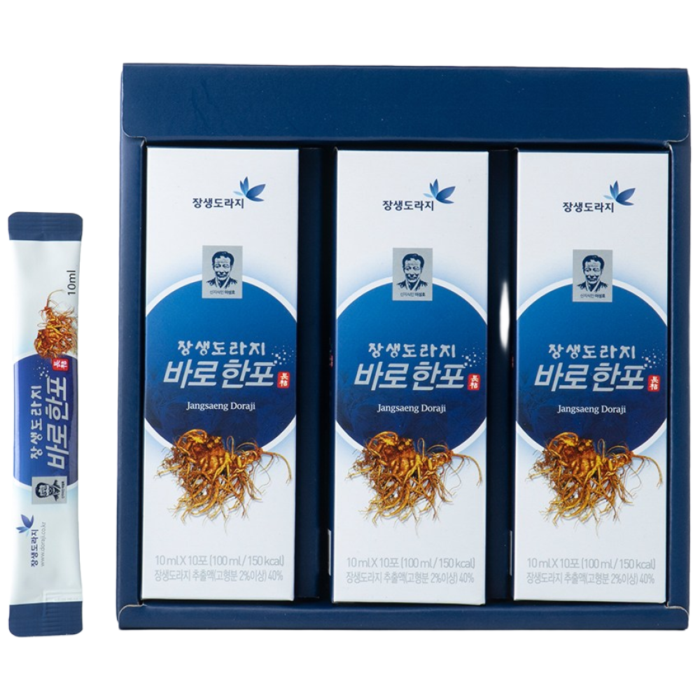 장생도라지 바로한포 / 3박스, 10ml, 3개, 90개 96,300원