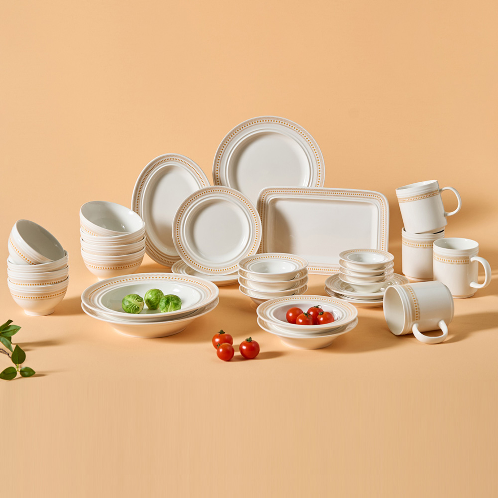 코렐코디네이츠 로즈몬트 홈세트 31p, 31종, 아이보리 + 오렌지, 1세트 276,890원